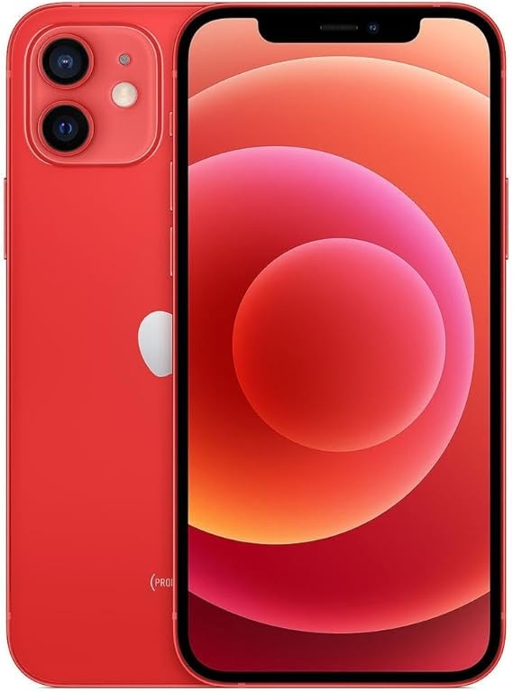 Apple iPhone 12 64GB Red | Unlocked Smartphone | 100% Battery Health | Used